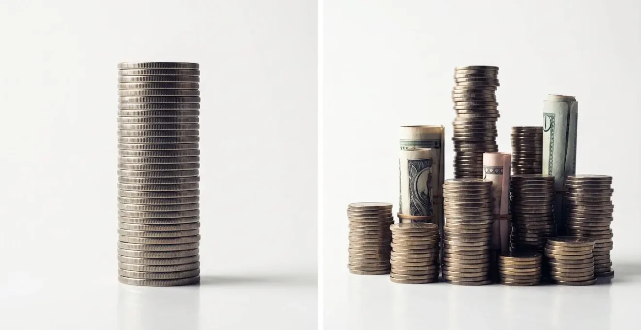 Comparaison symbolique entre un remboursement forfaitaire (stable) et indemnitaire (variable et moindre)