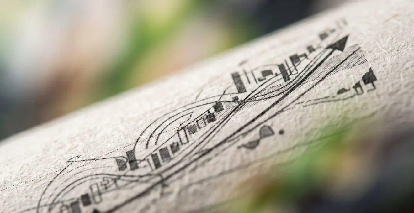 Vue macro de graphiques financiers montrant une progression positive
